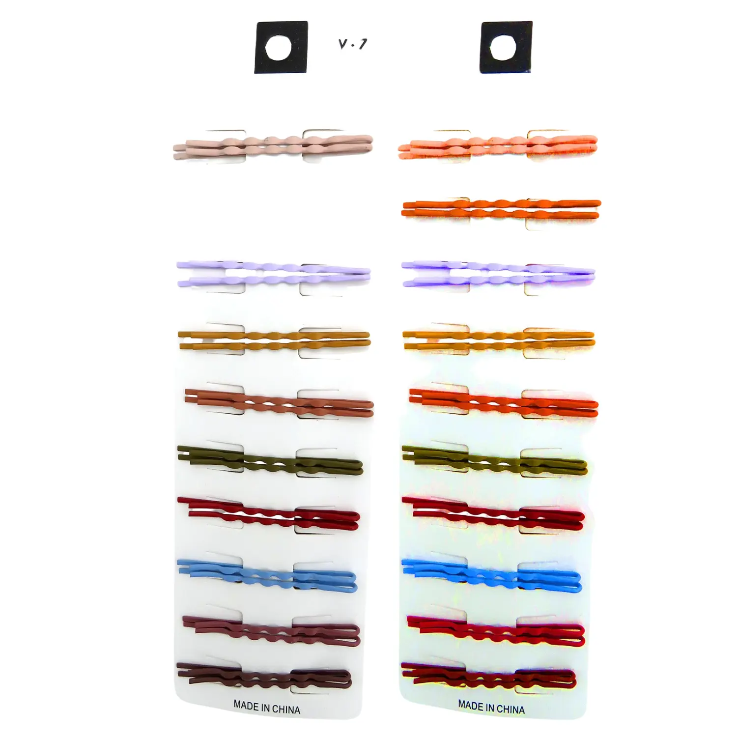 1532 Trendy Hair Slide 10 Pair Card (1 pc)