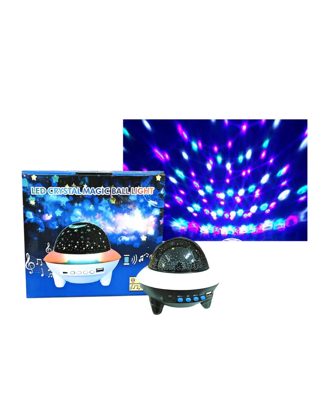 1093 Led Crystal Magic Ball Light